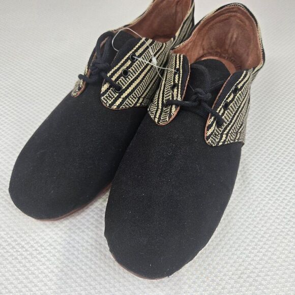 Osborn Black Suede Oxfords Shoes Mens Size EU 44 US 11